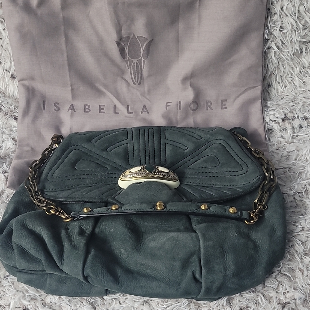 Isabella Fiore Green Shoulder Bag